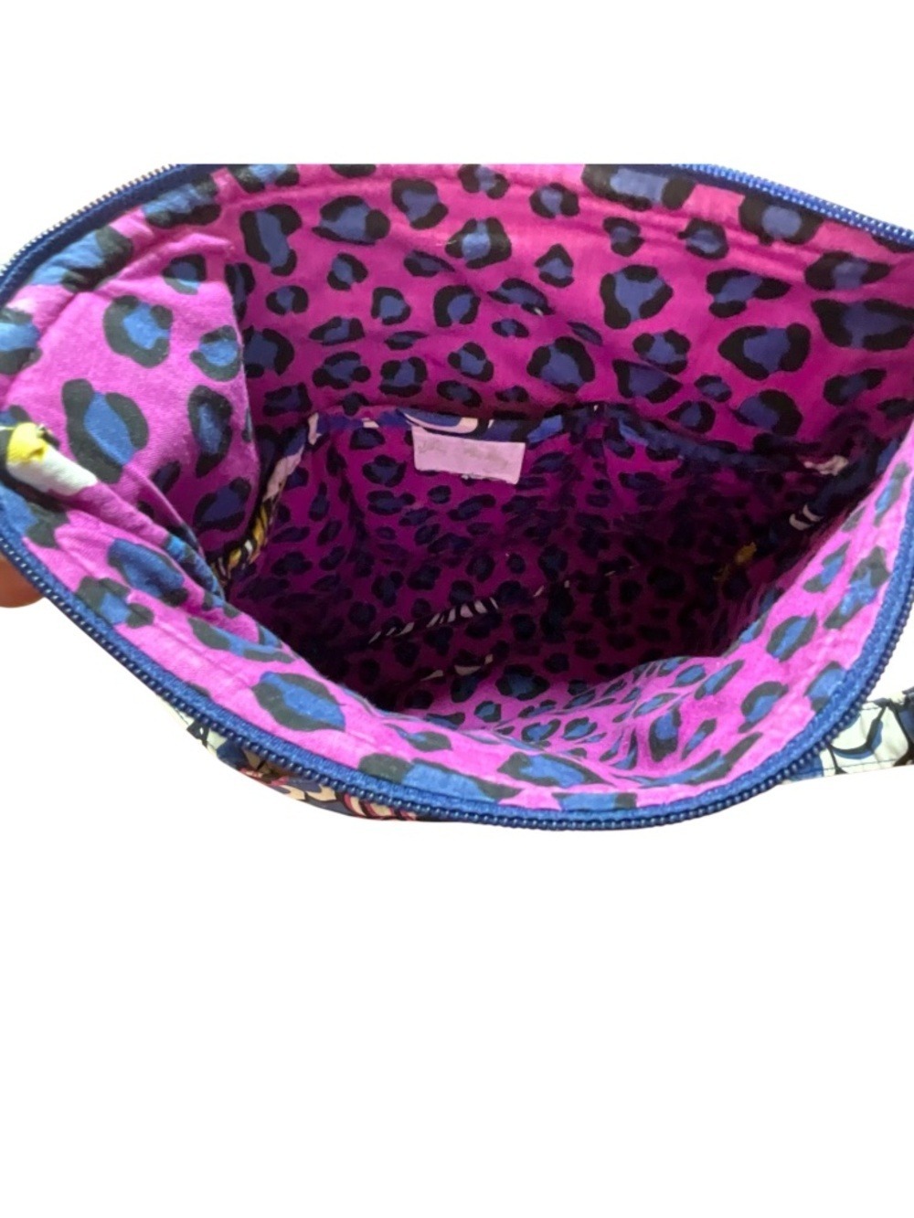 VERA BRADLEY African Violet Print Crossbody Hipster Bag Adjustable Strap - Picture 5 of 11